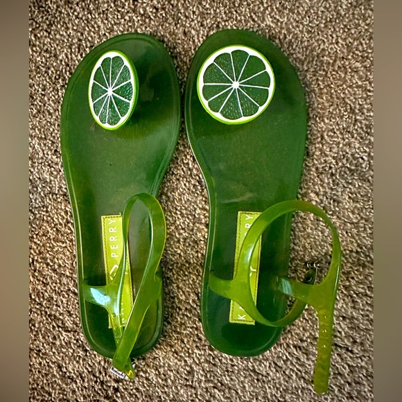 katy perry lime jelly sandals